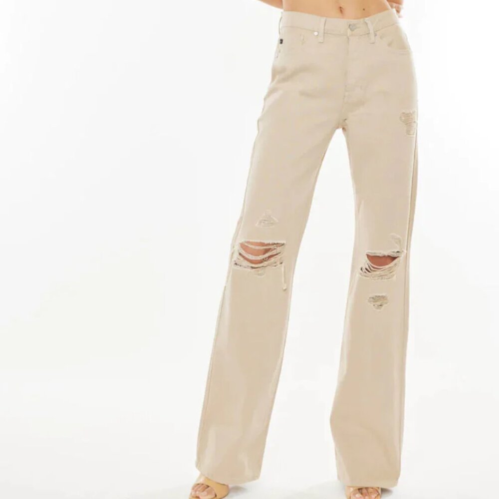 Montana Ultra High Rise 90's Flare - Taupe